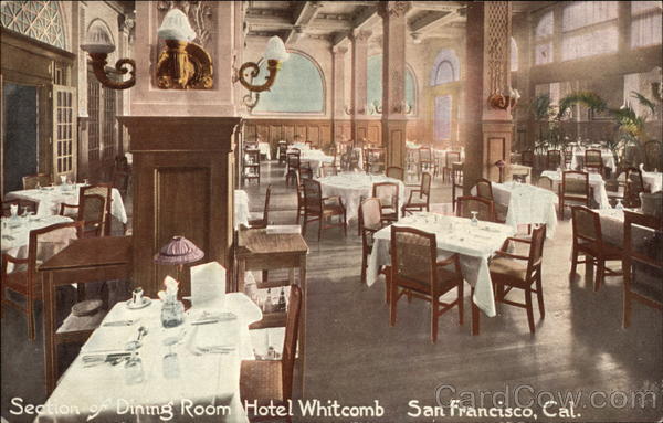 Hotel Whitcomb - Dining Room San Francisco California