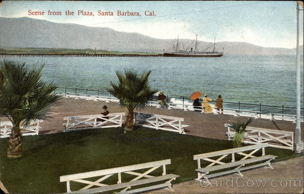 Scene from the Plaza Santa Barbara California