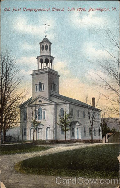 Old First Congregational Church, built 1806 Bennington Vermont
