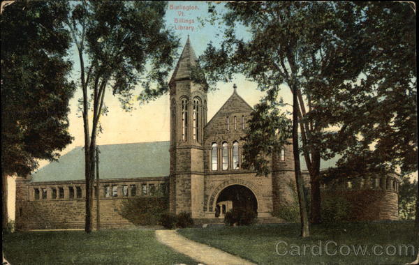 Billings Library Burlington Vermont