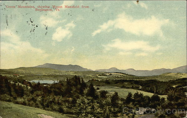 Green Mountains showing Mount Mansfield Burlington Vermont