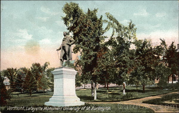 Lafayette Monument, University of Vermont Burlington