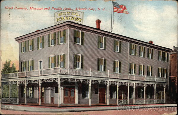 Hotel Ramsey at Missouri and Pacific Avenues Atlantic City New Jersey