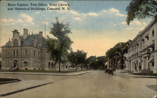 State Capitoll, Post Office, State Library, & Historical Buildings Concord New Hampshire