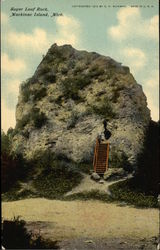 Sugar Loaf Rock Mackinac Island, MI Postcard Postcard