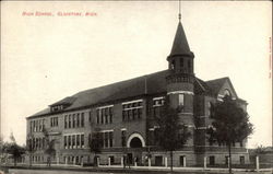 High School Gladstone, MI Postcard Postcard