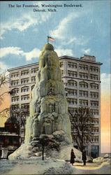 The ICe Fountain, Washington Boulevard Postcard
