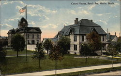 Court House Sault Ste. Marie, MI Postcard Postcard