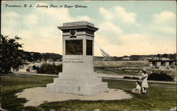 Landing Place of Roger Williams Postcard