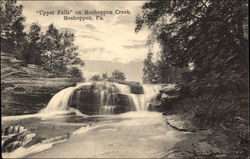 "Upper Falls" on Meshoppen Creek Postcard