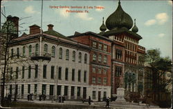 Spring Garden Institute & Lulu Temple Postcard