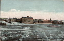 The Falls of the Androscoggin between Lewiston and Postcard