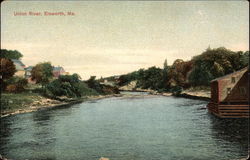 Union River Ellsworth, ME Postcard Postcard