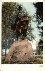 Coming of the White Man Postcard