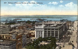 Portion of Business Section Postcard