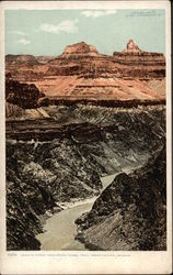 Granite Gorge from Bright Angel Trail Grand Canyon National Park, AZ Postcard Postcard