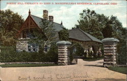 Forest Hill Entrance to John D. Rockefeller's Residence Postcard