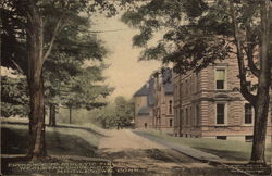 Entrance to Athletic Field, Wesleyan University Postcard