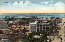 Portion of Business Section Postcard