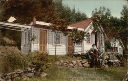 Joaquin Miller, the Poet of the Sierras, at his Home Postcard