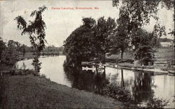 View of Canoe Landing Postcard