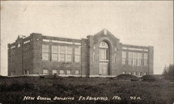 New School Building Postcard