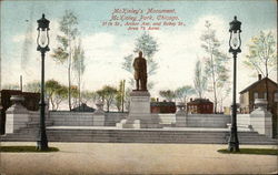 McKinley's Monument at McKinley Park Postcard