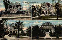 Group of Fine Residences, Garden District Postcard