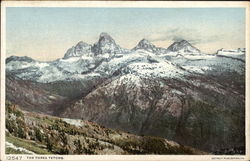 The Three Tetons Postcard