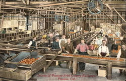 Interior of Pomona Fruit Growers Exchange California Postcard Postcard