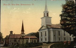 Main Street, West Side Williamstown, VT Postcard Postcard