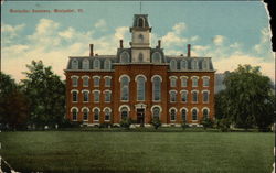 Montpelier Seminary Building Vermont Postcard Postcard