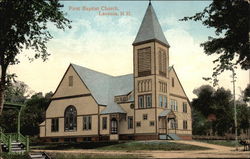 First Baptist Church Laconia, NH Postcard Postcard