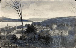 Part of Meredith, NH and No. West Bay New Hampshire Postcard Postcard