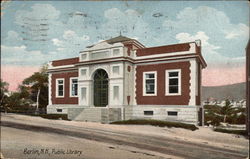 Public Library Berlin, NH Postcard Postcard