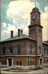 Town Hall Claremont, NH Postcard Postcard