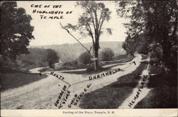 Parting of the Ways Temple, NH Postcard Postcard