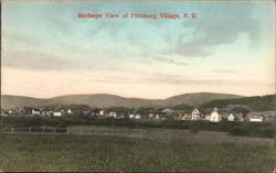 Birdseye View of Pittsburg Village, New Hampshire Postcard Postcard