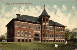 High School Bloomfield, IA Postcard Postcard