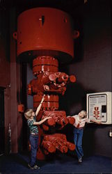 Full-Sized Plastic Model of "Blowout Preventer", Permian Basin Petroleum Museum Midland, TX Oil Wells Postcard Postcard