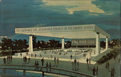 The Equitable Life Assurance Societ Pavilion and Demograph 1964 NY Worlds Fair Postcard Postcard
