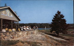 Caddy House Terrace & 1st Tee, Sebasco Lodge & Cottages Postcard