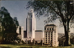 C-205 City Hall, Los Angeles California Postcard Postcard