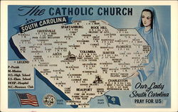 The Catholic Church in South Carolina Postcard