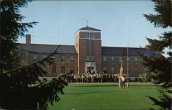 Flag Raising Ceremony at St. Alphonsus Retreat House Postcard