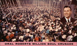 Oral Roberts Million Soul Crusade Postcard