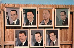 Wool Portraits of Astronauts Postcard