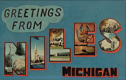 Niles Michigan Postcard Postcard