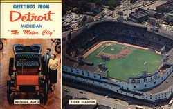 Greetings from Detroit Tiger Stadium Postcard