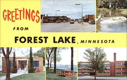 Greetings from Forest Lake, Minnesota Postcard